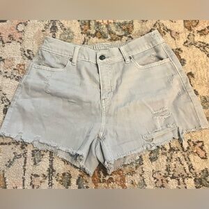 Aerie Daydream denim shorts Sz Small NWOT gray
